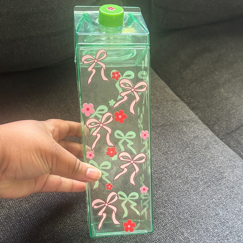 Green and Pink Decorative Bottle